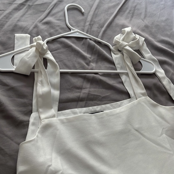 White Tie Top Dress - Picture 2 of 4